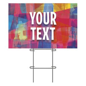 Kids Collage Your Text 36"x23.5" Large YardSigns