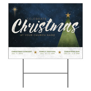 Christmas Tree Texture 18"x24" YardSigns