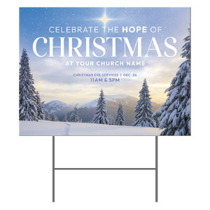 Hope of Christmas Trees 18"x24" YardSigns