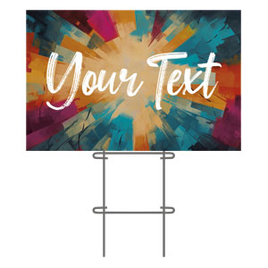 Color Tiles Your Text 36"x23.5" Large YardSigns