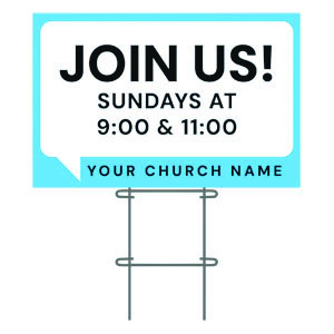 Chat Bubble 36"x23.5" Large YardSigns