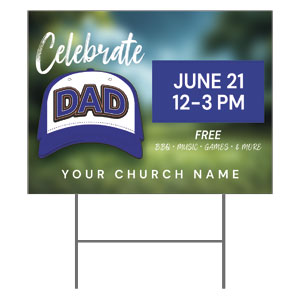 Father's Day Hat 18"x24" YardSigns