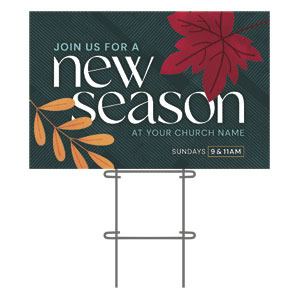 New Season Green 36"x23.5" Large YardSigns