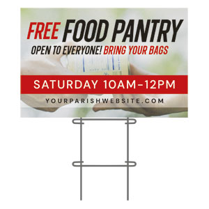 Food Pantry 36"x23.5" Large YardSigns